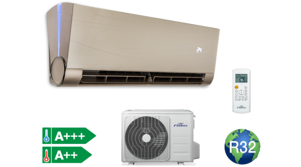 FISHER ART FSAUIF-ART-123AE3-G ARANY INVERTERES SPLIT KLÍMA CSOMAG 3,5 KW